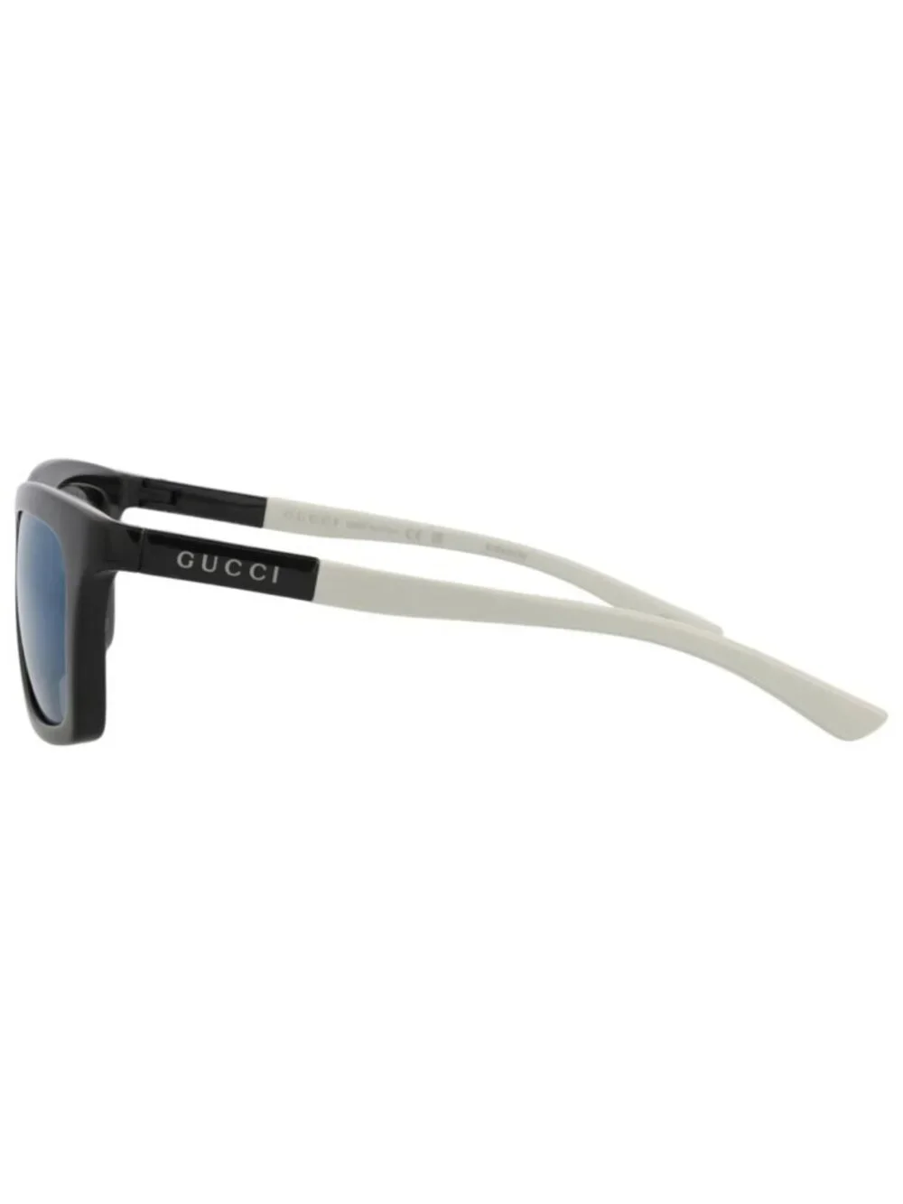 New Gucci Women's Sunglasses Square Rectangle Injection Frame Mens Black Grey
